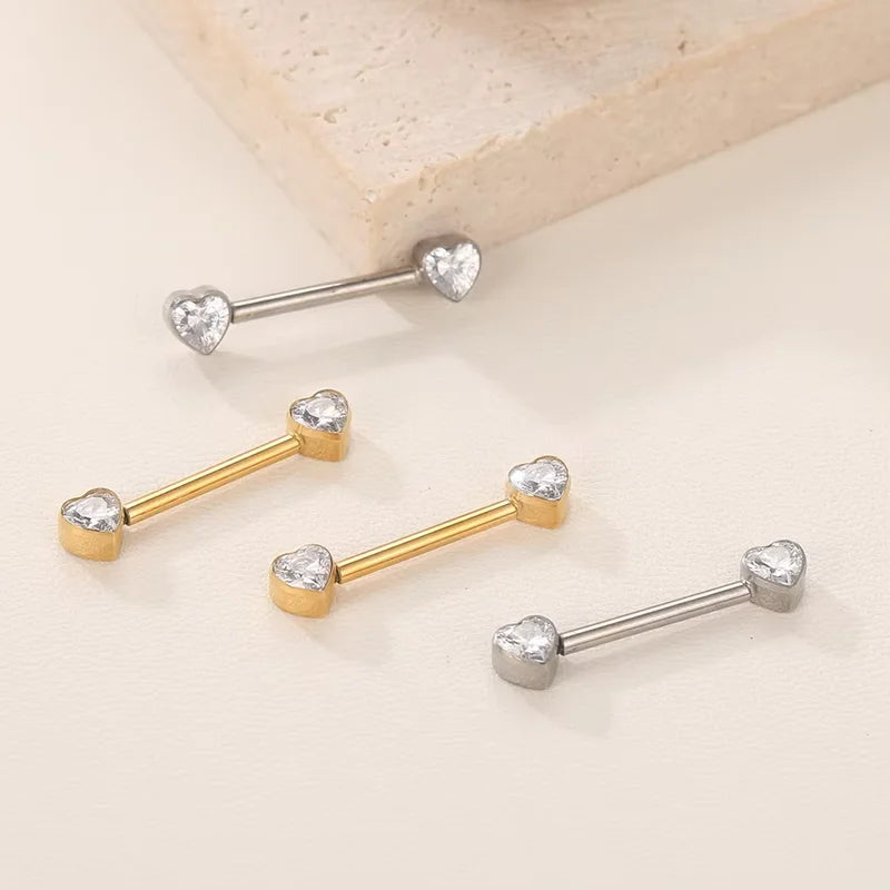 G23 Titanium Nipple Barbell Piercing Ring - Internally Threaded Body Jewelry