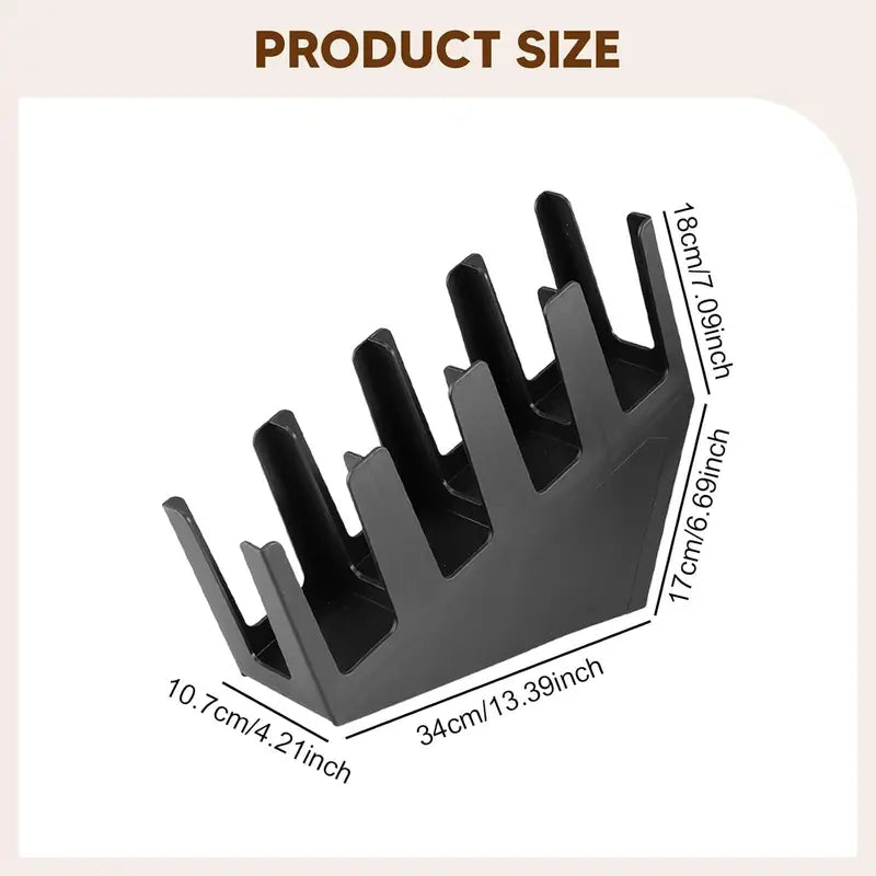 4-Grid Slanted Cup Holder Dispenser for Coffee & Milk Tea Shops and Home Use