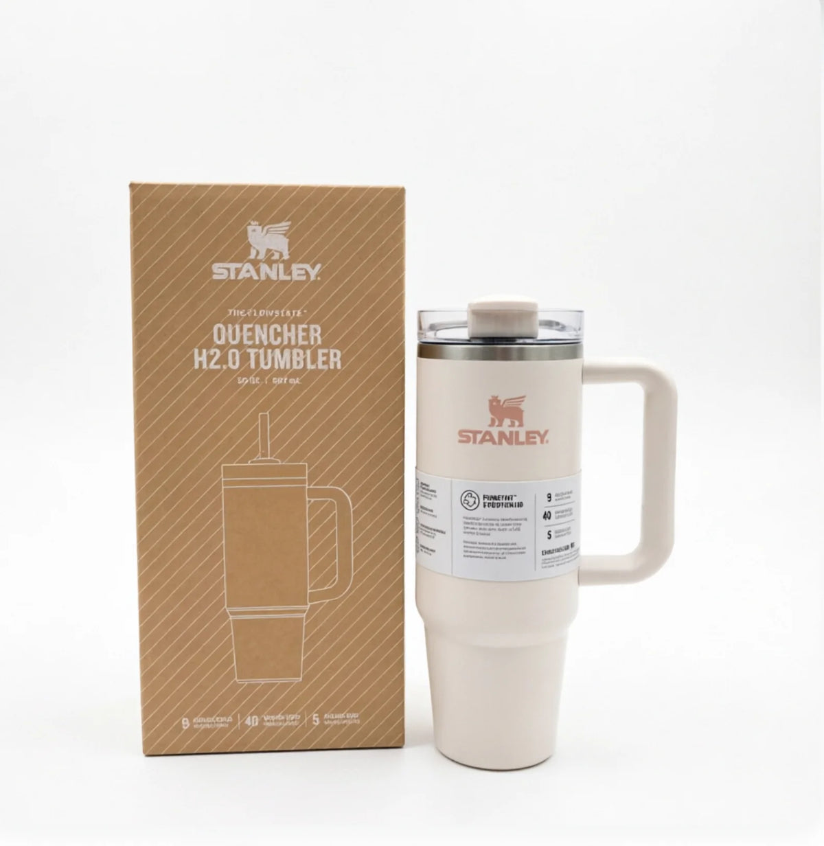 887ml Insulated Stainless Steel Water Bottle with Straw - Vacuum Leakproof Mug