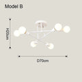 Nordic Minimalist Pendant Light Ceiling Lamp LED Chandelier for Bedrooms Living Rooms
