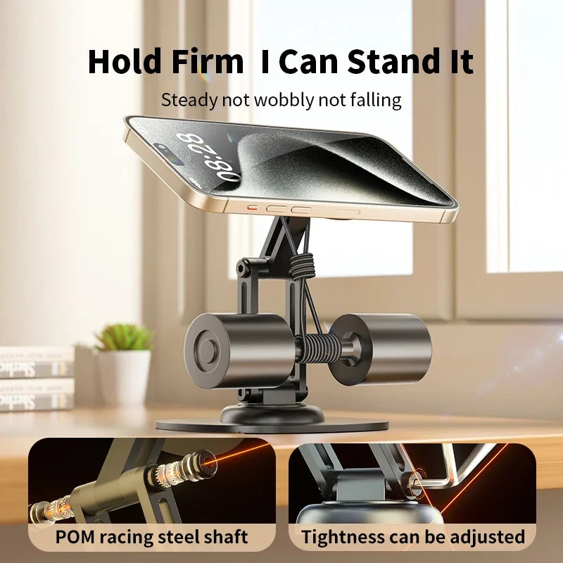 Magnetic Foldable Phone Stand for MagSafe iPhone 12-16 | Adjustable Desktop Holder