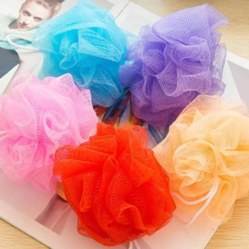 10Pcs Bath Shower Loofah Sponge Set - Colorful Mesh Body Wash Exfoliators