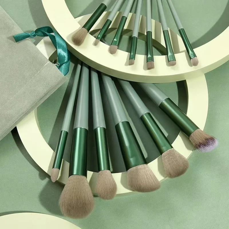 13-Piece Makeup Brush Set for Face and Eyes - Blending, Foundation, Powder, Blush Tools for Beginners