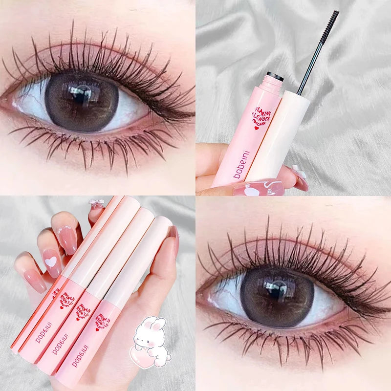 Waterproof Lengthening Mascara with Silk Fibers - Fast Dry, Curl & Define