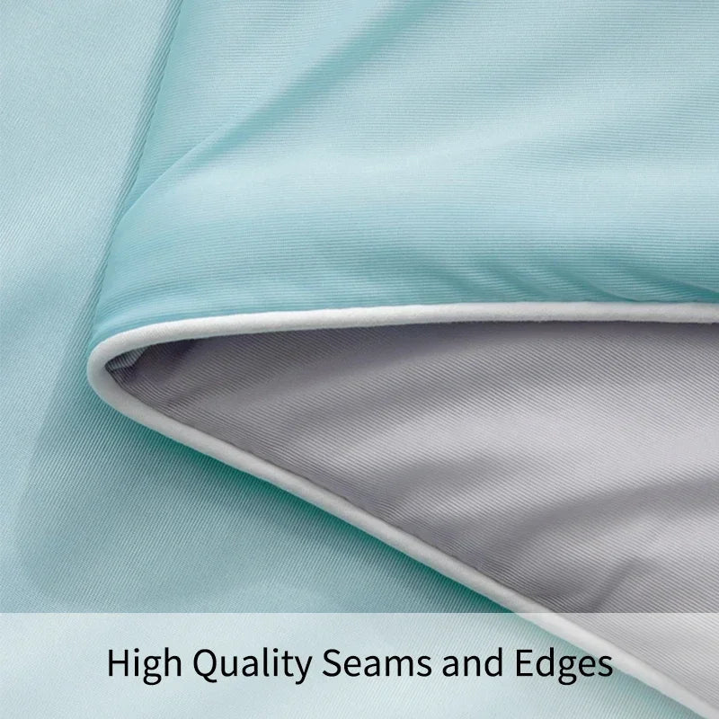 Cooling Summer Comforter Blanket Twin/King Size Reversible Ice Silk Bed Cover