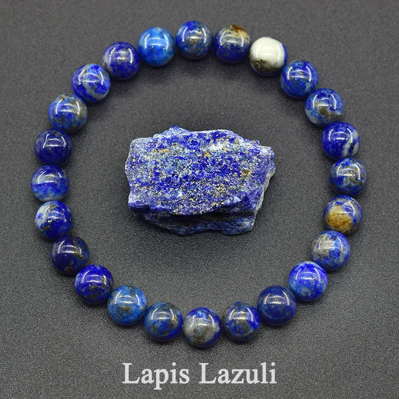 Luxury Beaded Chakra Bracelet with Natural Stones for Men Women