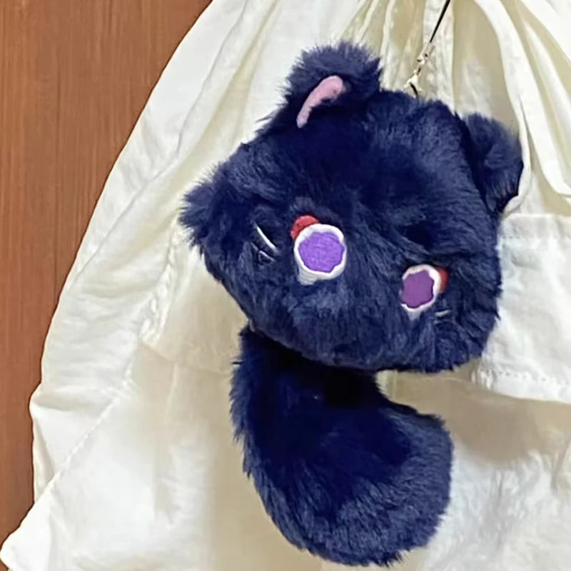 Genshin Impact Wanderer Hutao Cosplay Keychain Ghost Pendant Plush Doll Accessory