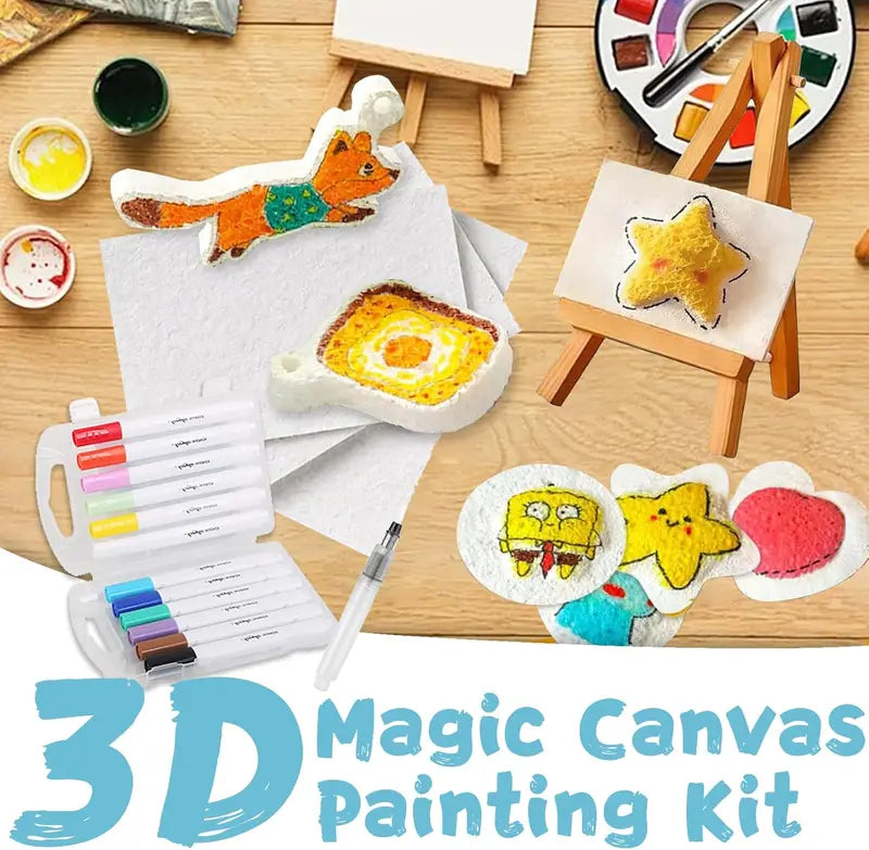 3D Puffy Foam Texture Art Paper Set for Kids DIY Craft and Painting