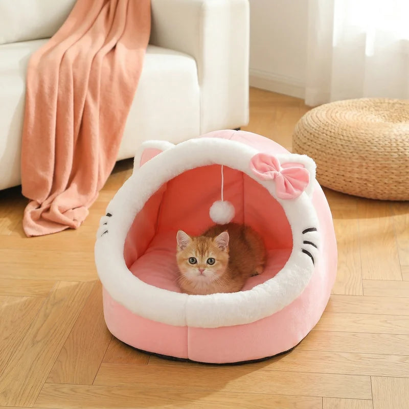 Four Season Universal Cat Bed - Soft Cozy Pet House & Sleeping Bag