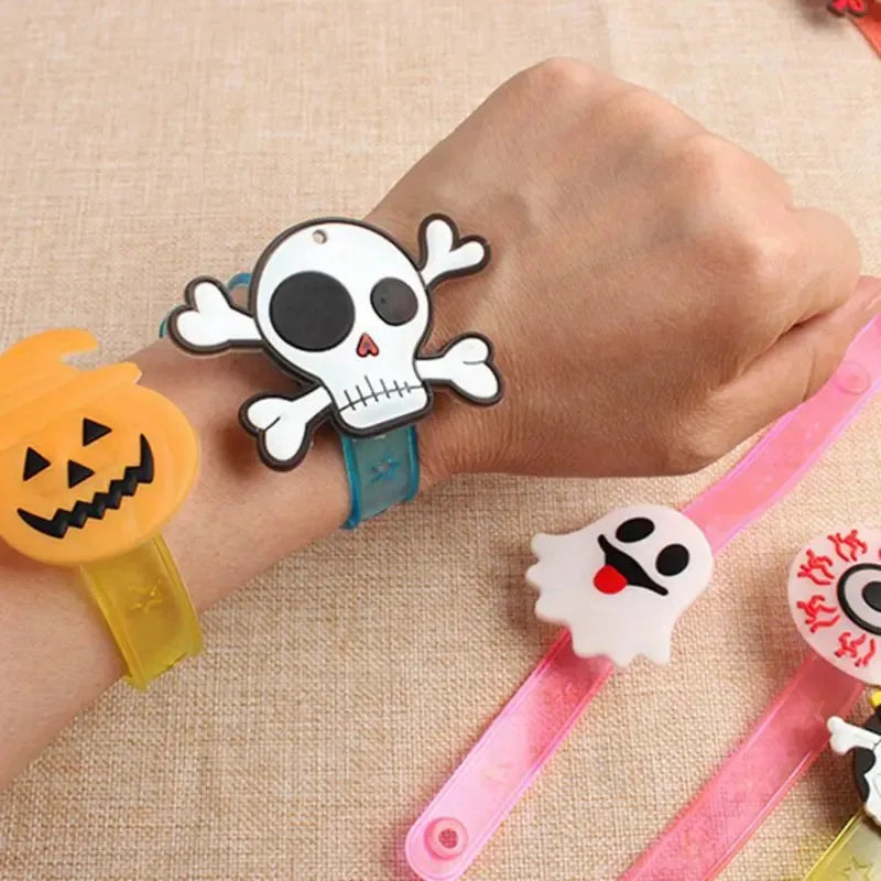 Glow-in-the-Dark Halloween Bracelets and Rings Kids Party Favors 12-36 Pack