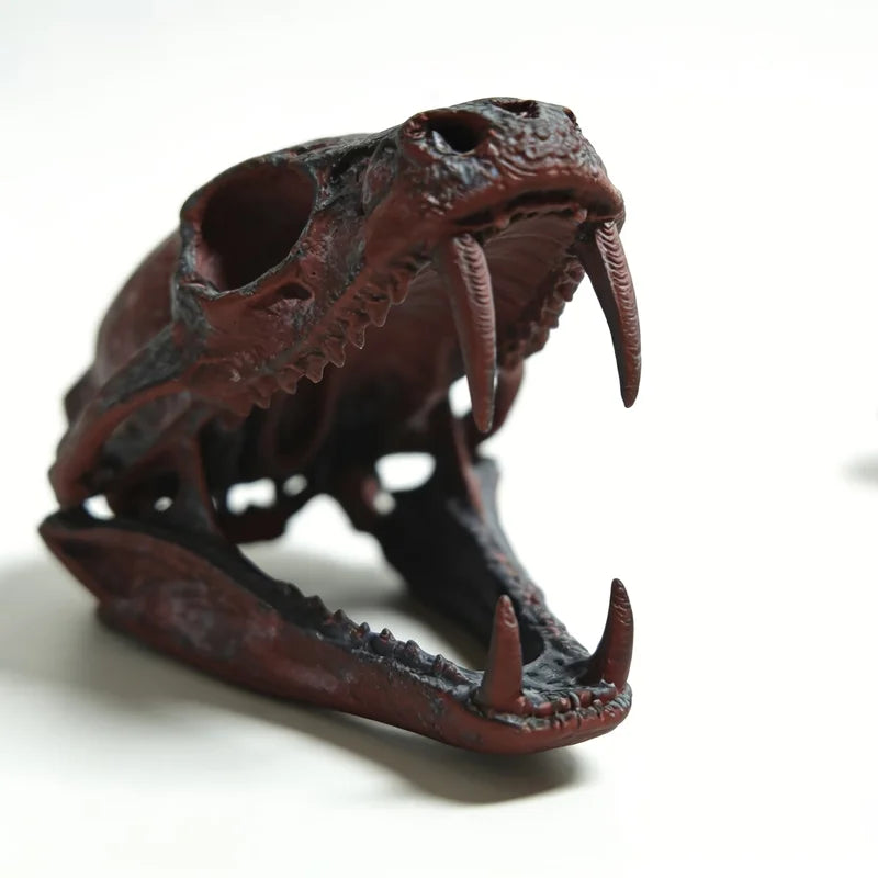 Terrifying Cobra Skull Statue Ornament - Cool Snake Skull Home Decor