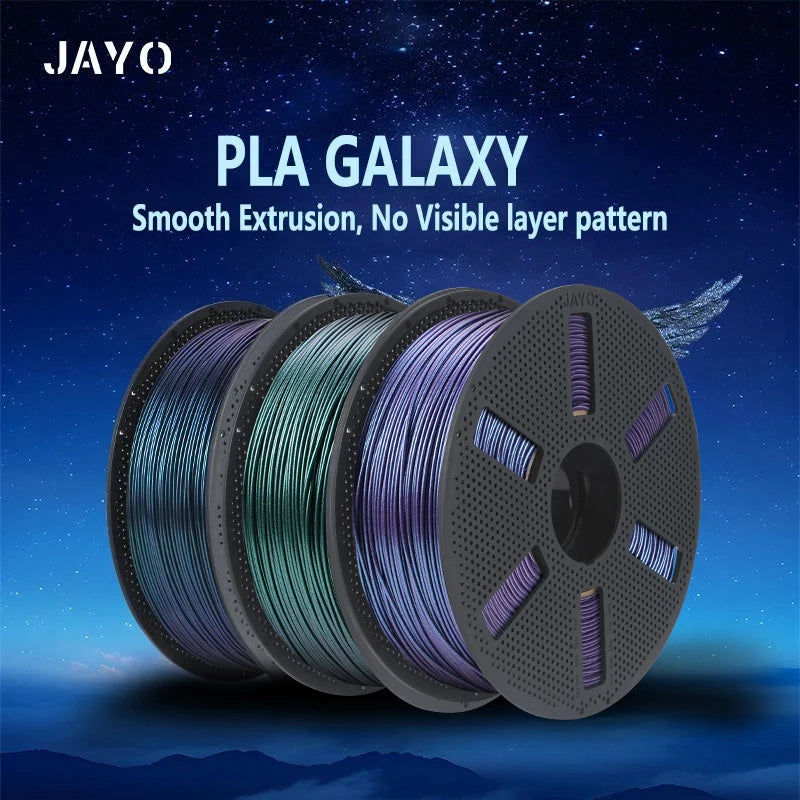 Galaxy PLA 3D Printer Filament Sparkle Glitter Chameleon Changing Colors 1.75MM