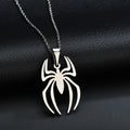 Stainless Steel Spider Pendant Necklace Men’s Jewelry Fashion Accessory