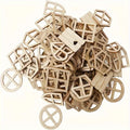Wooden Fairy Window Decorations DIY Craft Supplies for Fairy Gardens and Scrapbooking