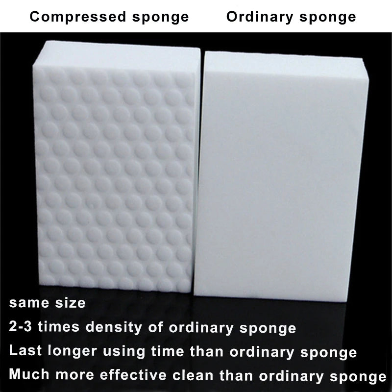 Multi-Function Melamine Sponge Cleaning Tools Set - Compressed Magic Sponges
