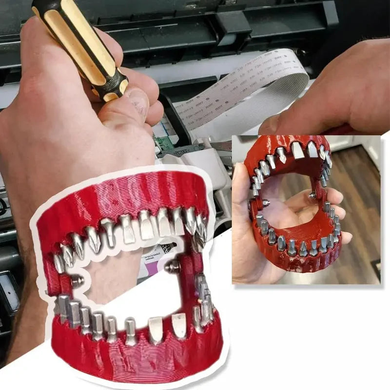 Denture Drill Bit Holder for Screwdriver - 1/4 Inch Hex Bit Adapter