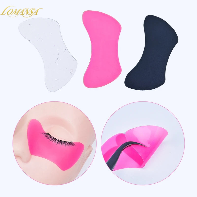Reusable Silicone Eye Pad Shields for Eyelash Extensions and Makeup