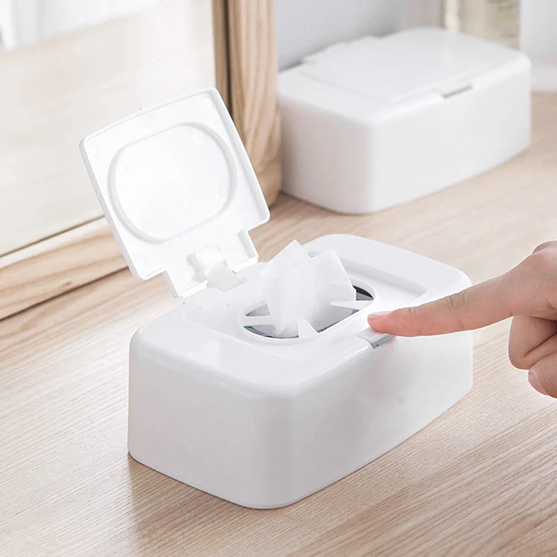 Portable Wet Tissue Box Dispenser for Car & Home - Napkin Storage Container