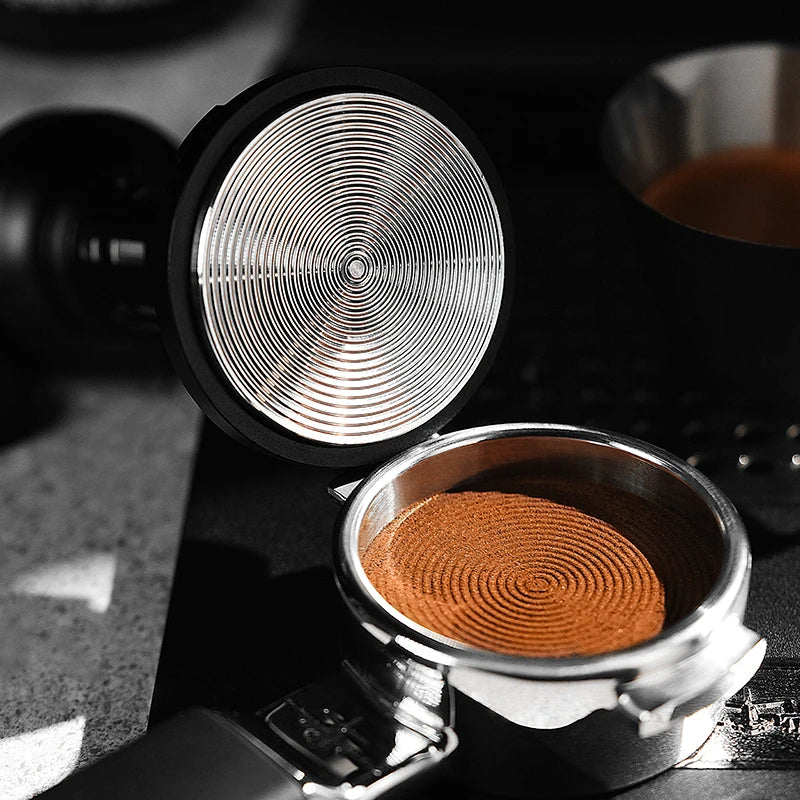 Professional Spring Loaded Coffee Tamper for Espresso Machines - Impact & Constant Pressure