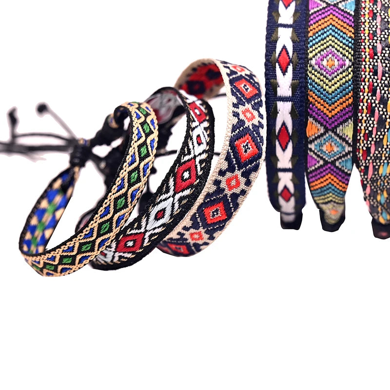 10Pcs Handmade Nepal Rope Charm Bracelets for Women Bohemia Jewelry Set
