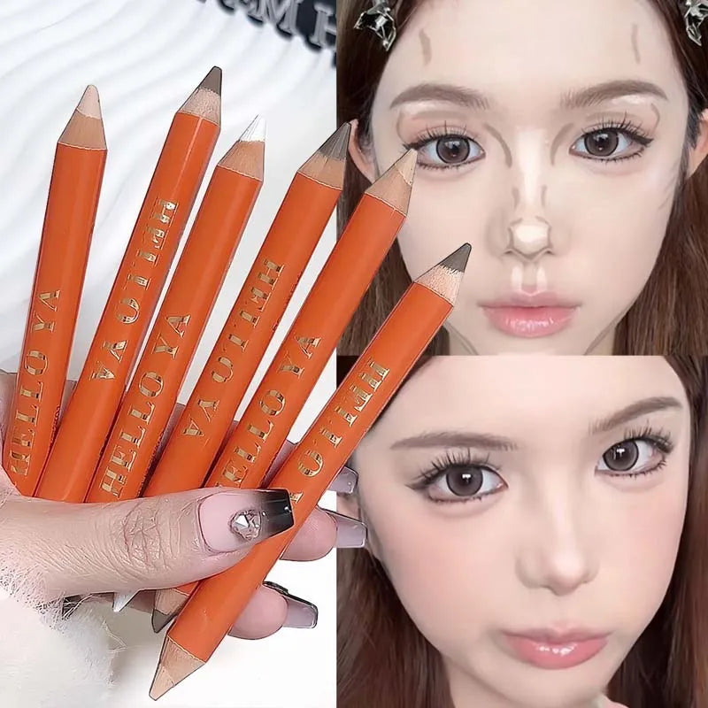 Double-Ended Contouring Shading Pen for Face Highlight & Nose Shadow - Natural Finish