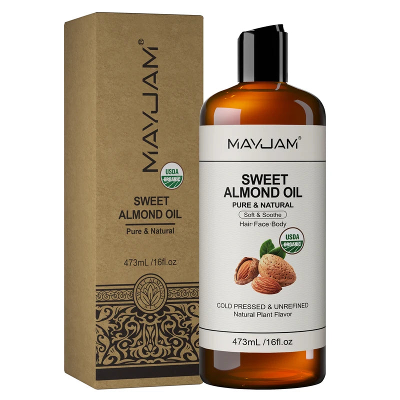Organic Coconut & Argan Oil for Skin Hair Face Body Moisturizer 473ml