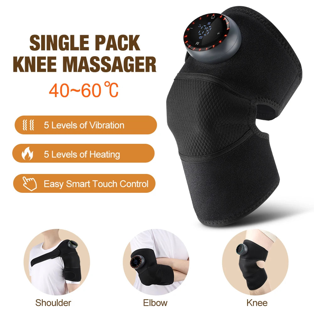 Electric Heating Knee Massager with Vibration Pad