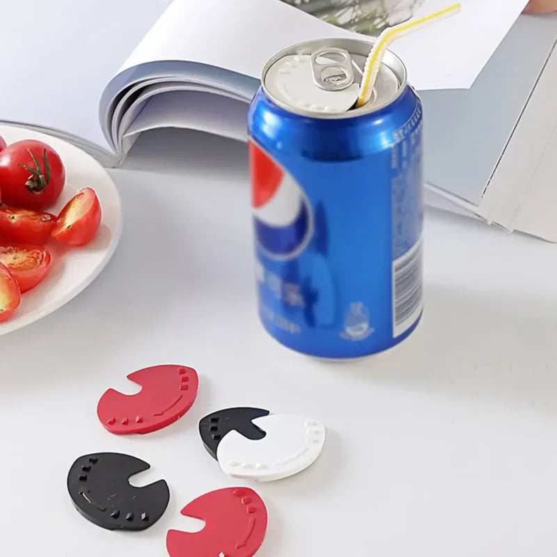 5pcs Reusable Beverage Can Lid with Colorful Cover - Soda Protector