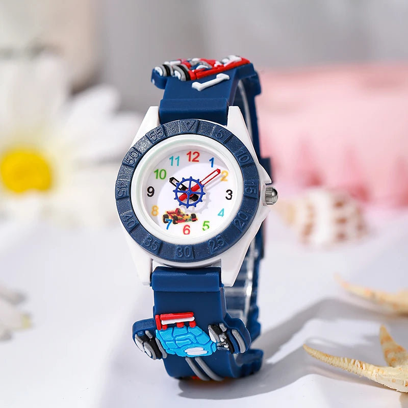 Cute Children's Cartoon Robot Watch Silicone Casual Kids Sport Watch