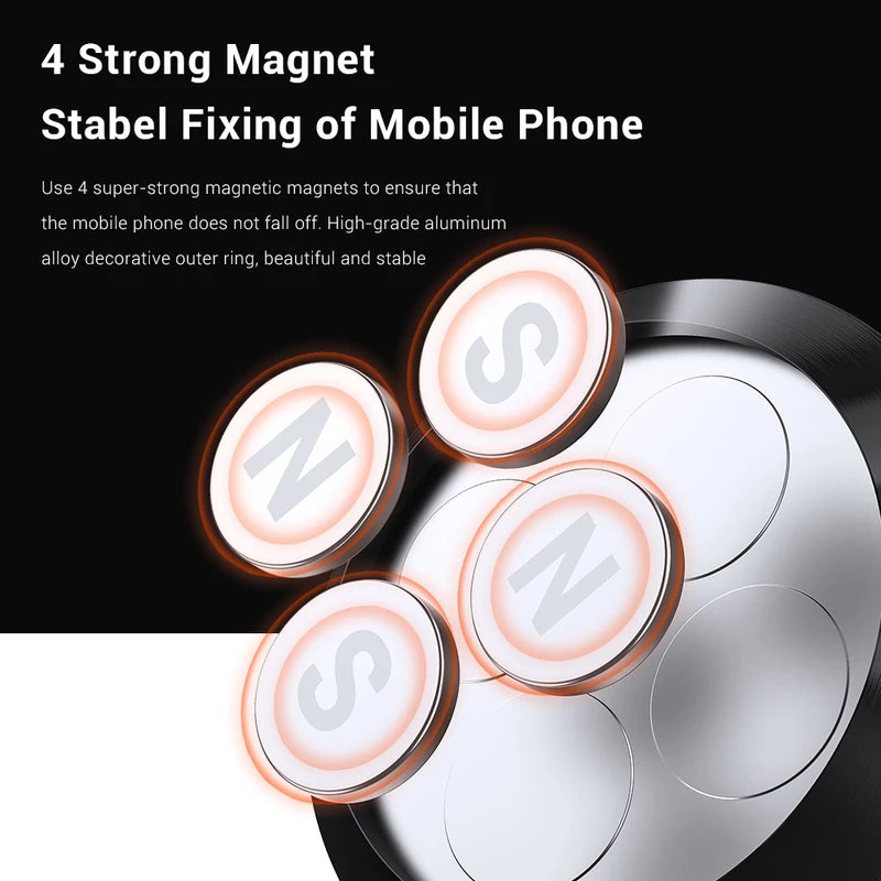Magnetic Car Phone Mount with Air Vent Clip | Universal Cell & Mini Tablet Holder