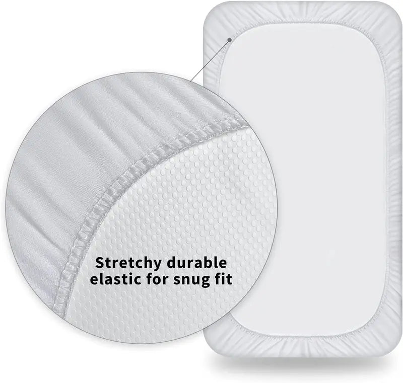 Baby Waterproof Mattress Protector Fitted Sheet Breathable Noiseless Crib Toddler Cover