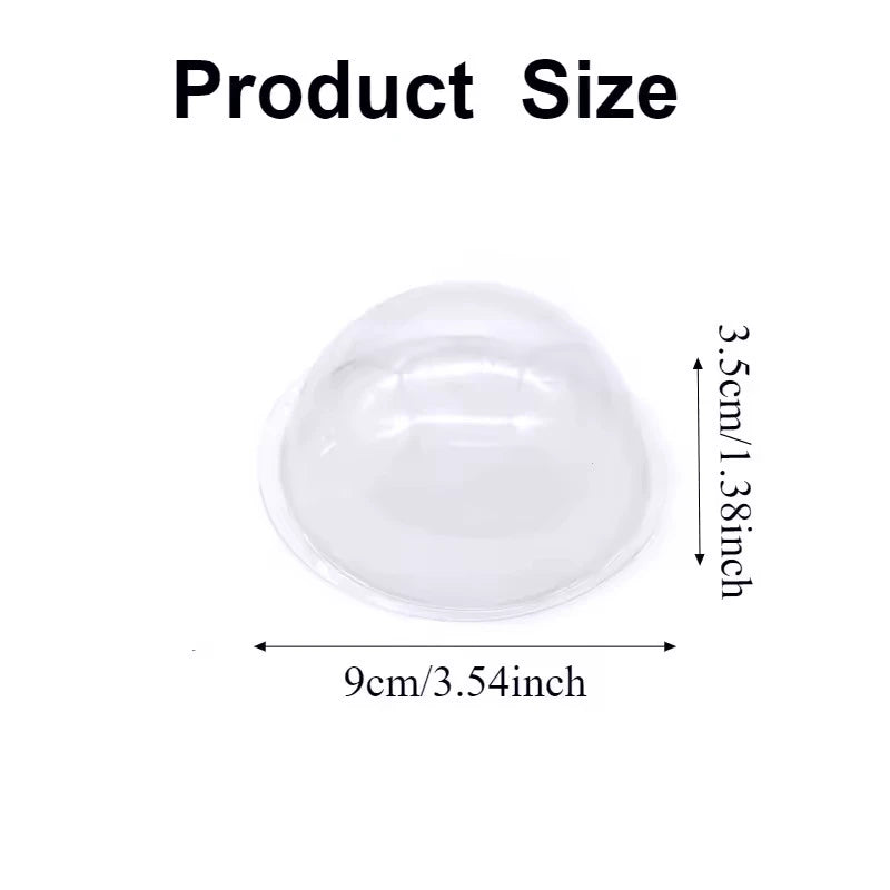 Plastic Hemisphere Cover Set for DIY Candy and Party Gift Packaging - Multiple Colors