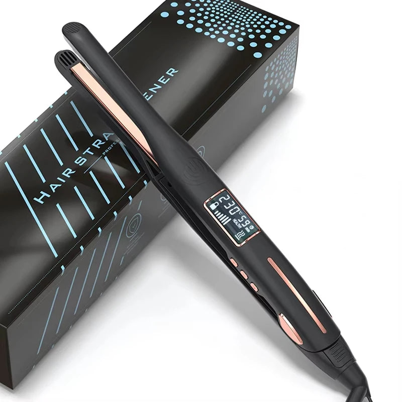 Mini Hair Straightener Curler Titanium Flat Iron for Short Hair Beard Styling