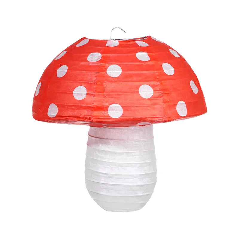 Large Mushroom Shaped Paper Lanterns for Baby Shower Wedding Birthday Party Decor - Multiple Sizes