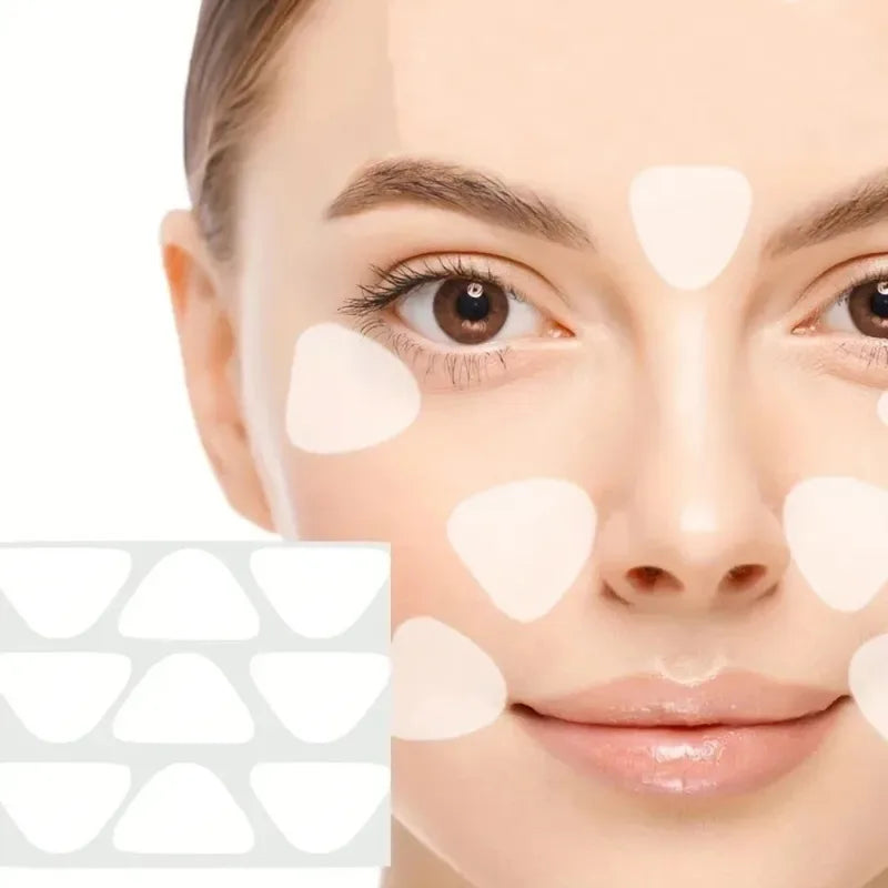 Forehead and Smile Pattern Nasolabial Fold Patches - Transparent 27/36/90PCS