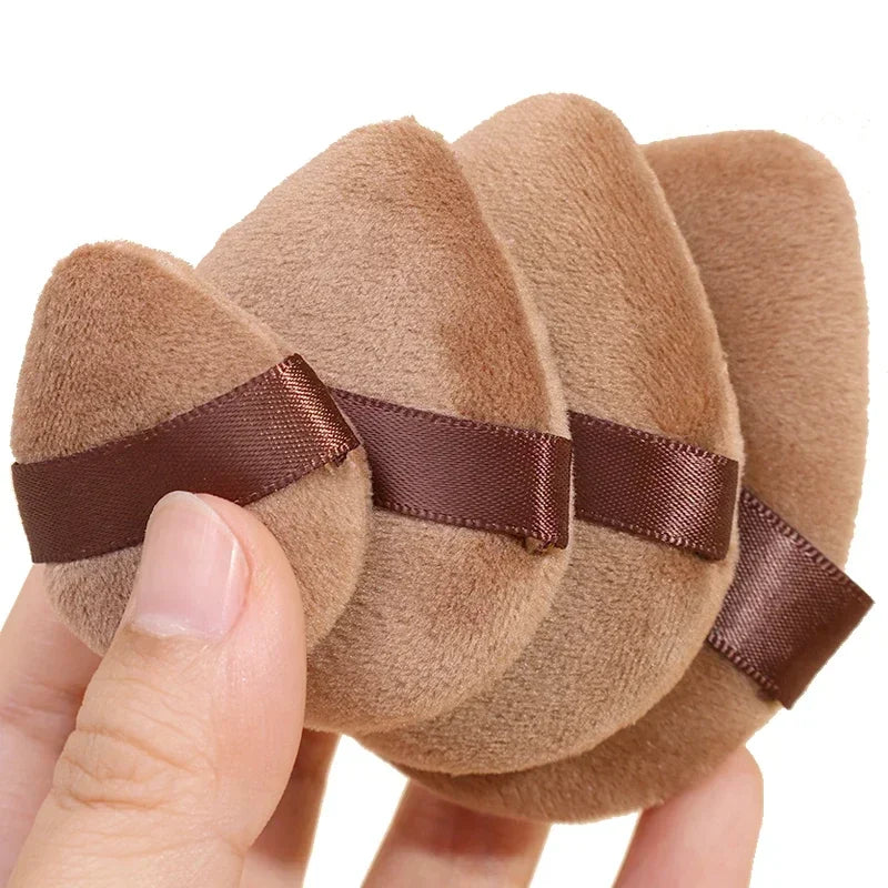 Dual Use Powder Puff Makeup Sponge Set - Soft Velvet Face & Eye Contouring
