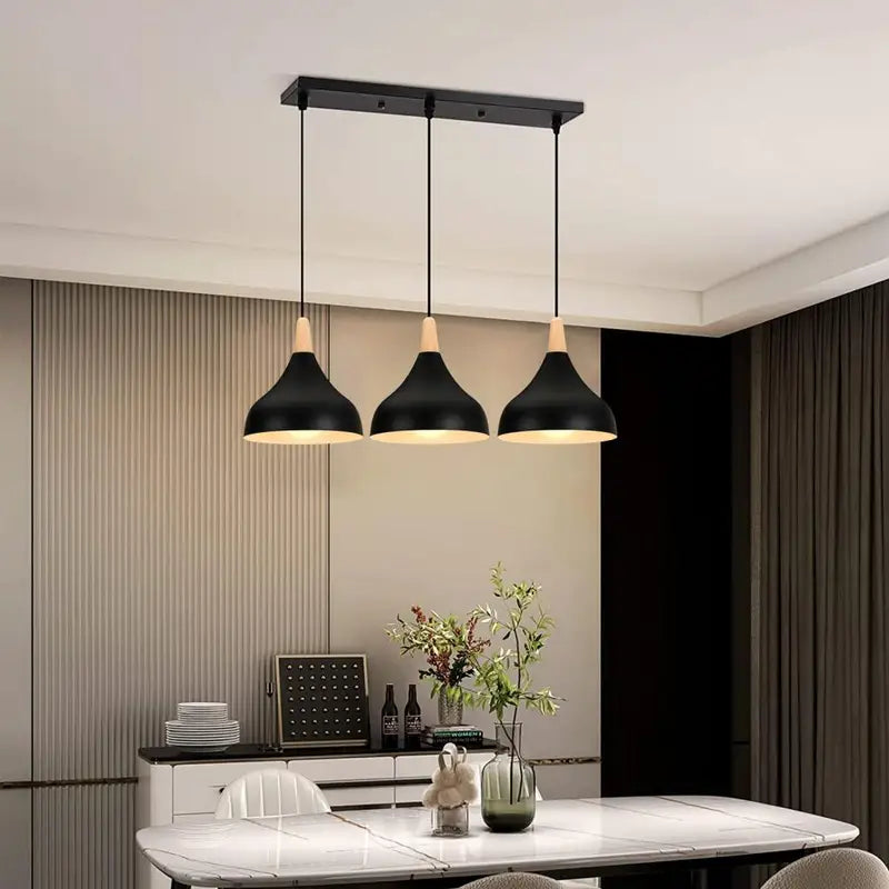 Modern Loft Pendant Lights 3 Heads for Living Room Kitchen Bedroom Home Decor
