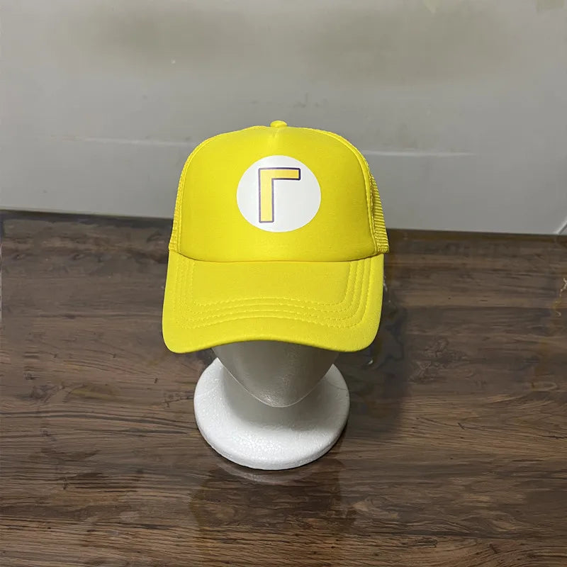 Unisex Trucker Sun Hat - Adjustable Mesh Baseball Cap for Anime Cosplay