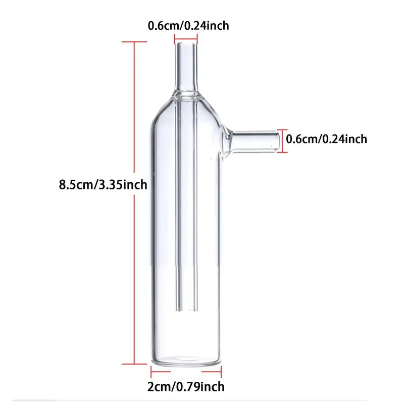 Glass Gas Sampling Bottle Portable Laboratory Equipment for Science Experiments