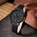 Vintage Women's Leather Strap Quartz Wristwatch - Ladies Classic Watch Gift