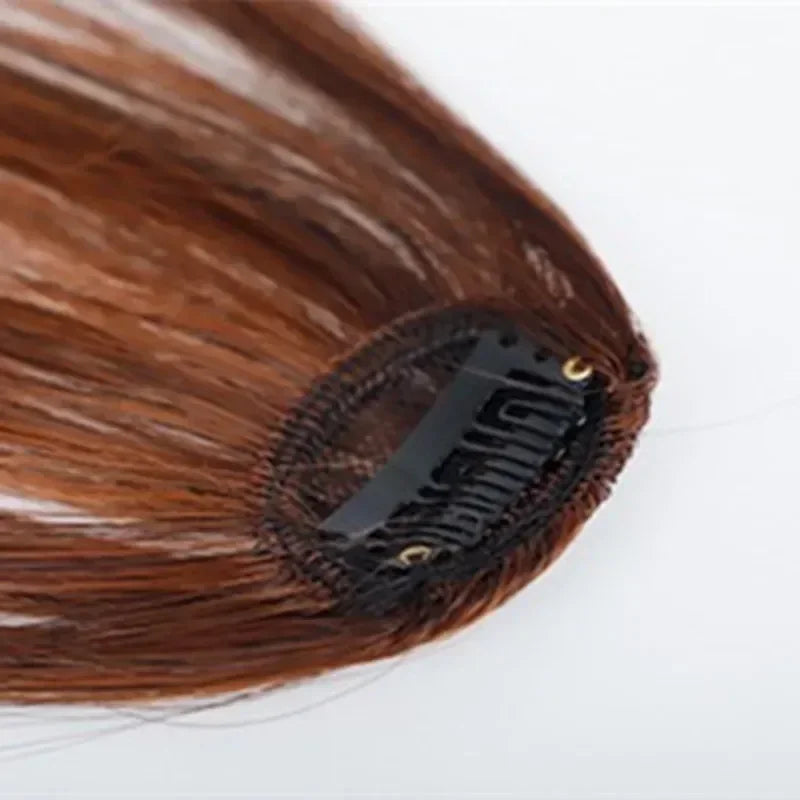 Women Clip-In Fake Bangs Hairpiece, Synthetic Fringe for Styling, Natural Look