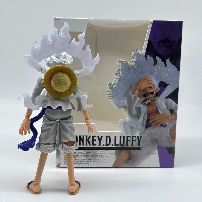 One Piece Luffy Gear 5 Nika Form Action Figure - Anime Collectible Doll