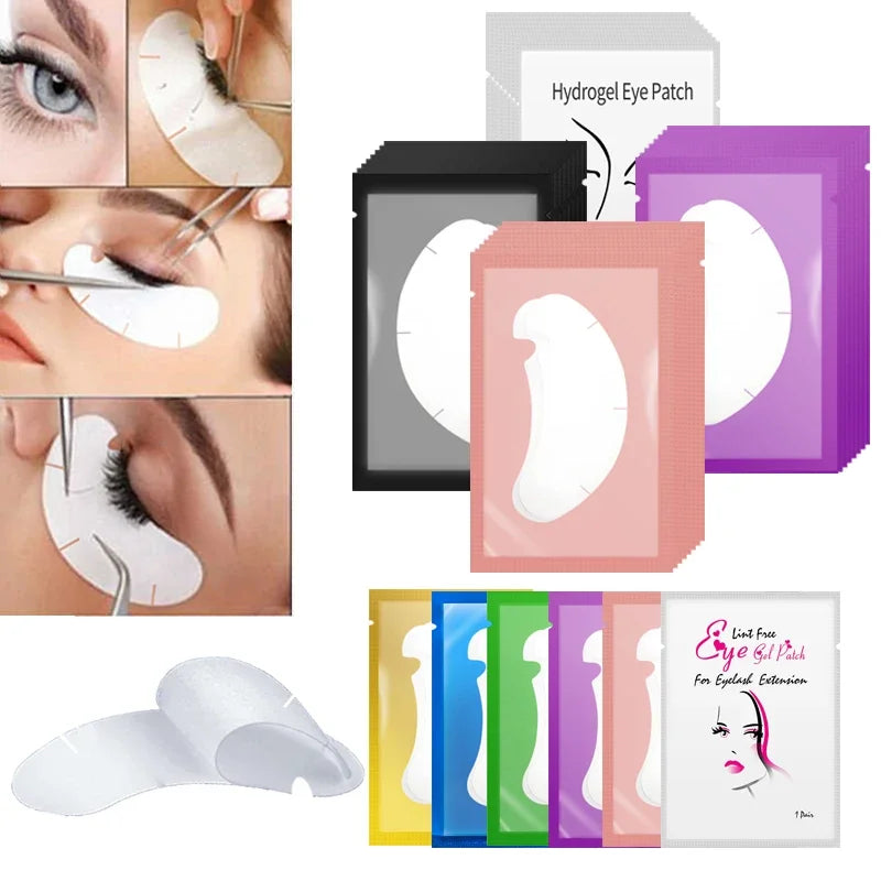 100 Pairs U-Shape Eyelash Extension Gel Patches Under Eye Pads Makeup Tools