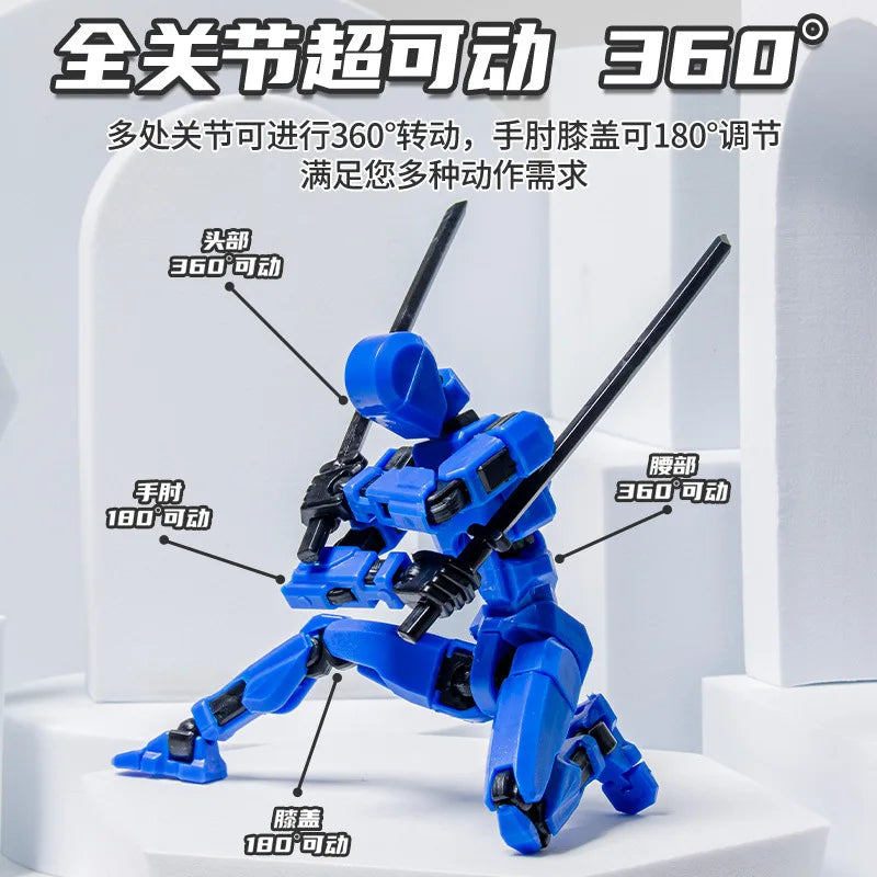 Multi-Jointed 3D Printed Action Figures Toy Set for Kids & Adults - Shapeshift Robot