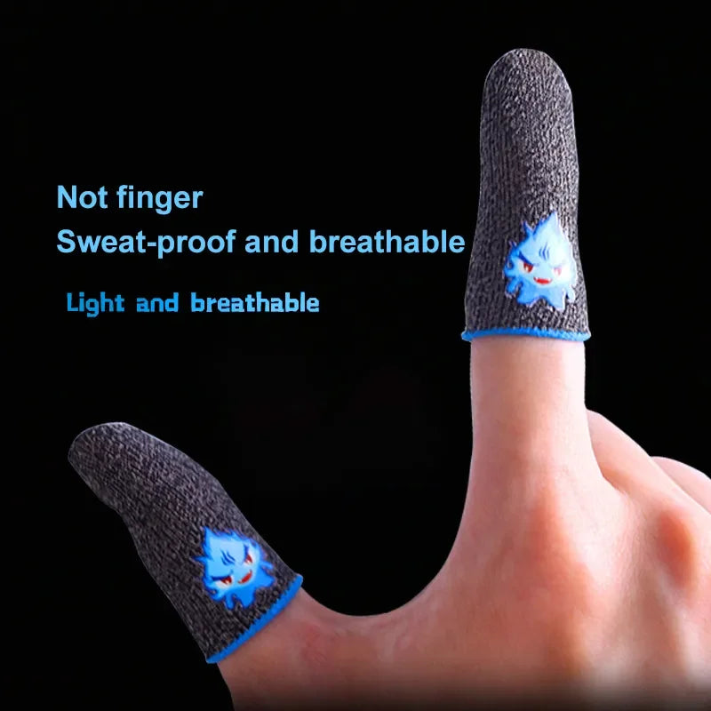 Breathable Gaming Thumb Sleeves for Mobile Shooting Games - Carbon Fiber, Ultra-Thin, Sensitive Touch Screen Control