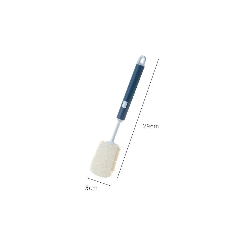 Removable Long Handle Sponge Bottle Brush for Glass and Stainless Steel Cleaning