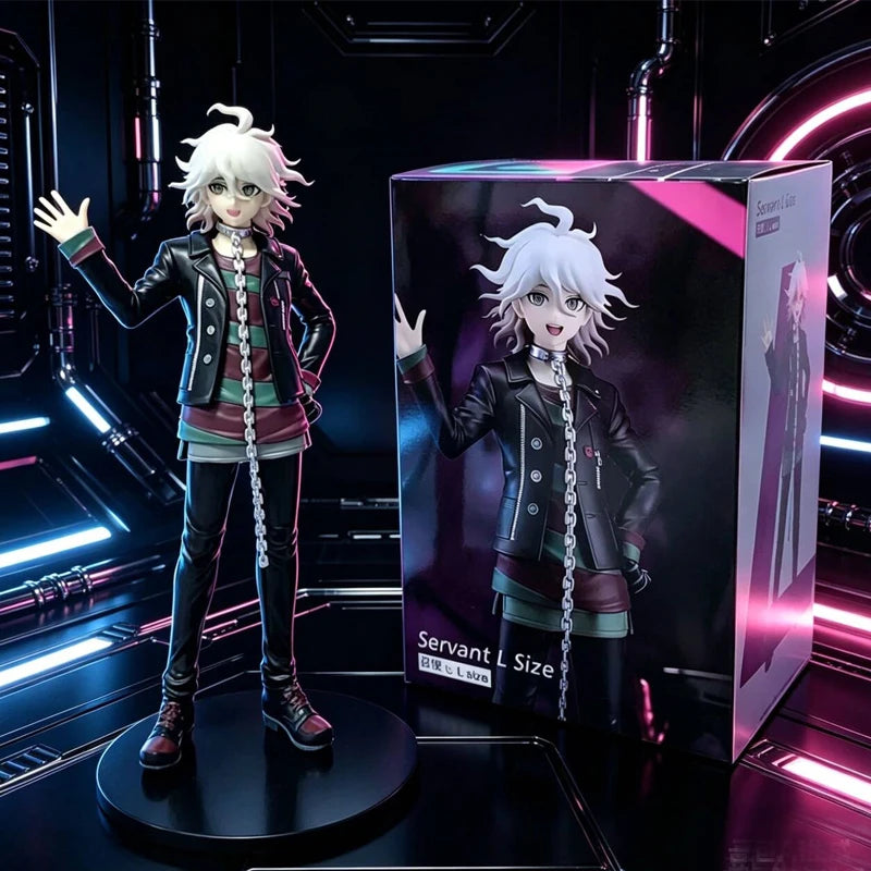 20CM Anime Danganronpa Nagito Komaeda Action Figure PVC Collectible Toy - White & Black Variants