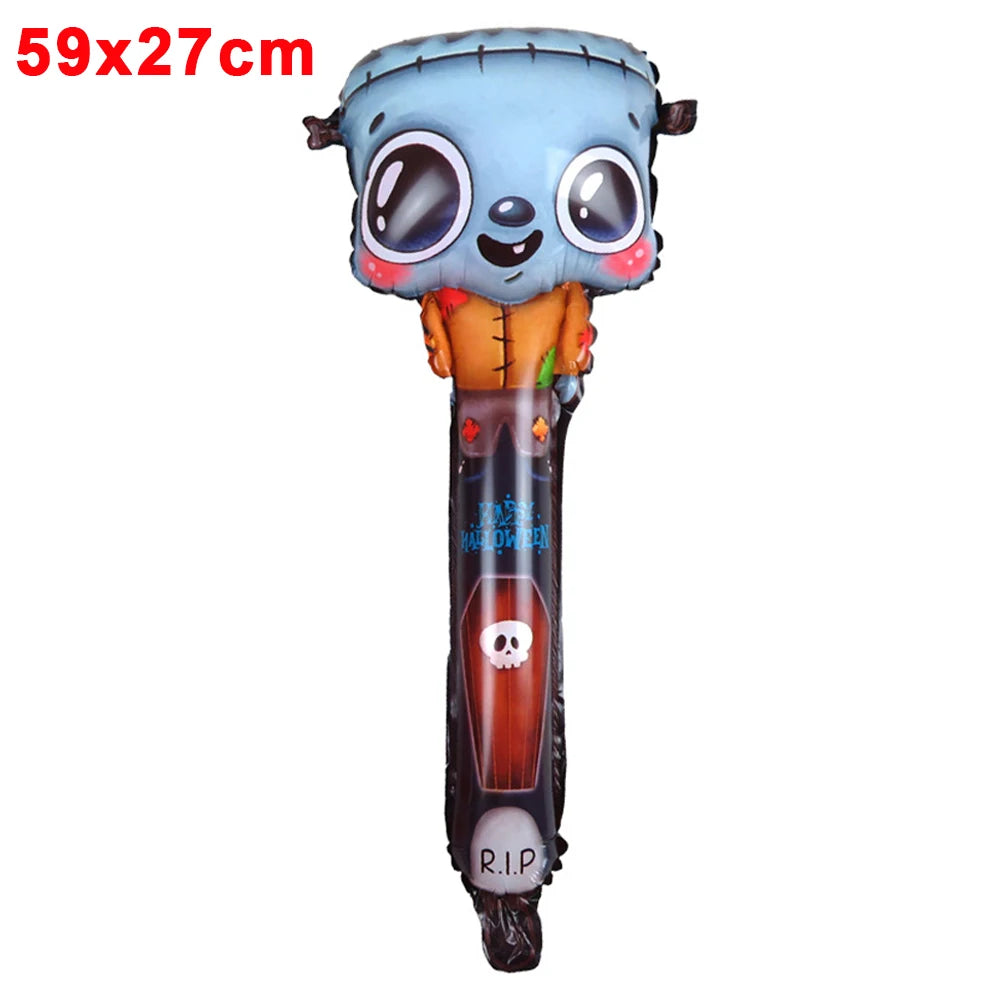 Halloween Latex Balloons Set - Inflatable Ghost & Pumpkin Foil Balloons for Kids Party Decorations