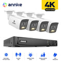 4K PoE Security Camera System 8-Channel NVR with 8MP and 12MP IP Cameras