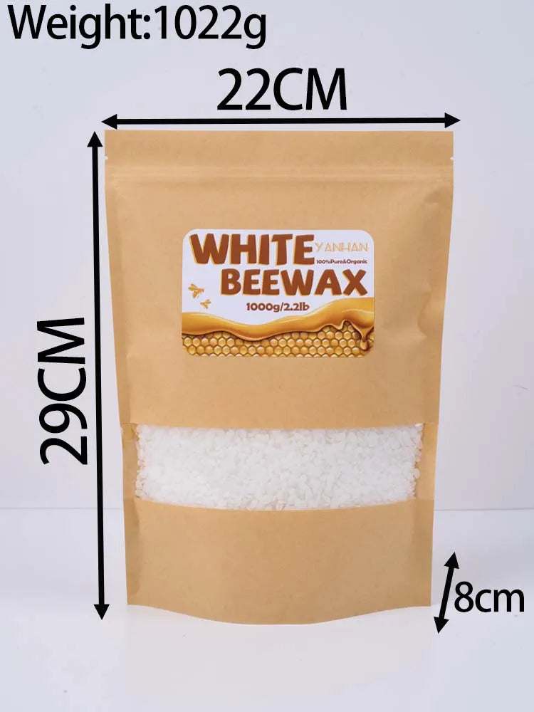 Yellow Beeswax for Candle Making 1000g Natural Soft Granular Wax - DIY Supplies